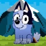 bluey dog pixal