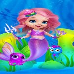 Cute Mermaid Girl Dress Up