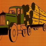 Logging Trucks Coloring