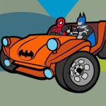 Superhero Cars Coloring Book