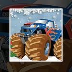 Winter Monster Truck Puzzles